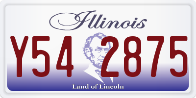 IL license plate Y542875