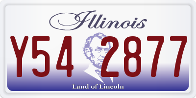 IL license plate Y542877