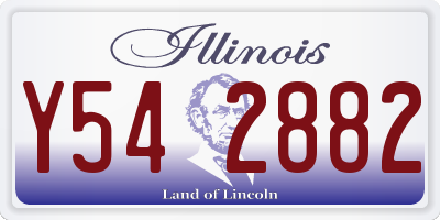 IL license plate Y542882