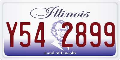 IL license plate Y542899