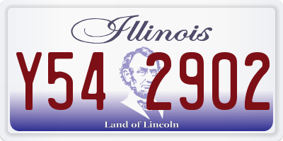 IL license plate Y542902