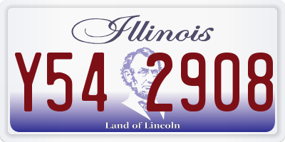 IL license plate Y542908