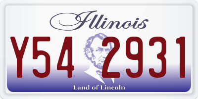 IL license plate Y542931