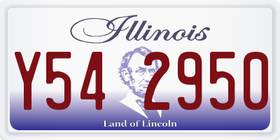 IL license plate Y542950