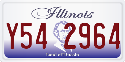 IL license plate Y542964