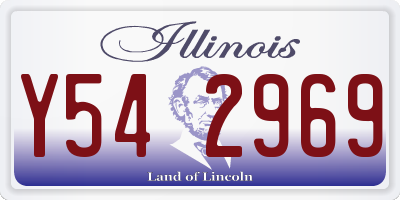 IL license plate Y542969