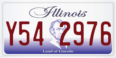 IL license plate Y542976