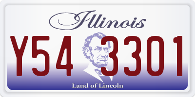 IL license plate Y543301