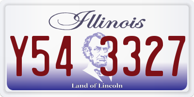 IL license plate Y543327