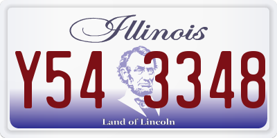 IL license plate Y543348