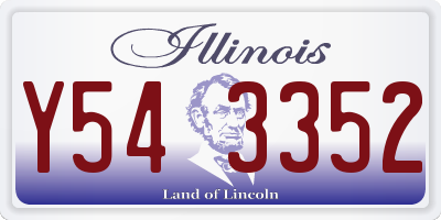 IL license plate Y543352