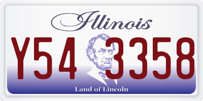 IL license plate Y543358