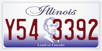 IL license plate Y543392
