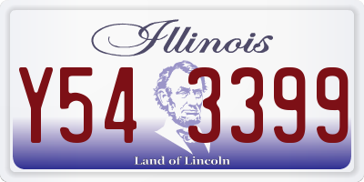 IL license plate Y543399