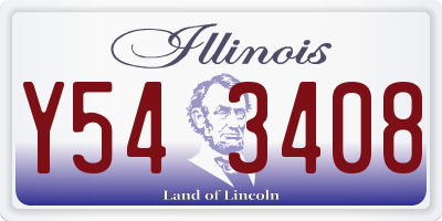 IL license plate Y543408
