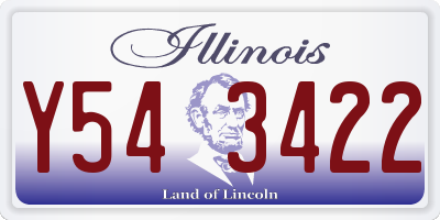 IL license plate Y543422