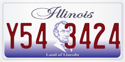 IL license plate Y543424