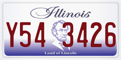 IL license plate Y543426
