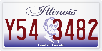 IL license plate Y543482