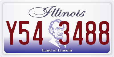 IL license plate Y543488