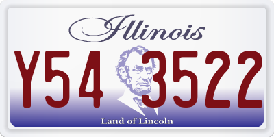 IL license plate Y543522