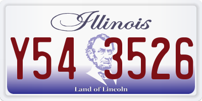 IL license plate Y543526