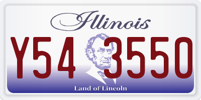 IL license plate Y543550