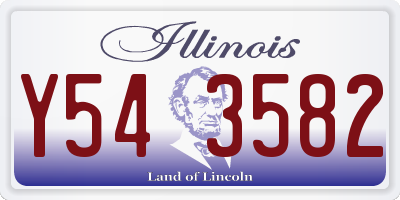 IL license plate Y543582