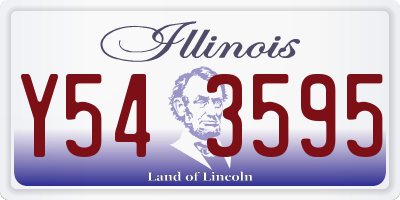 IL license plate Y543595