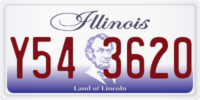 IL license plate Y543620