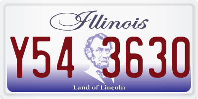 IL license plate Y543630