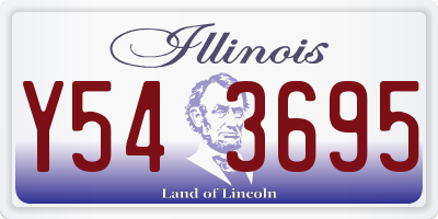 IL license plate Y543695