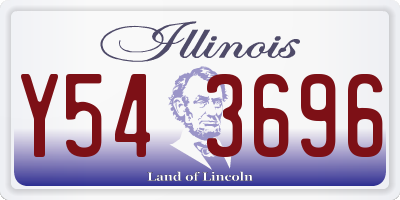 IL license plate Y543696