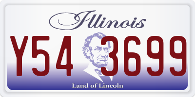 IL license plate Y543699