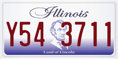 IL license plate Y543711