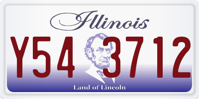 IL license plate Y543712