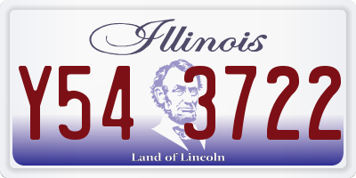IL license plate Y543722