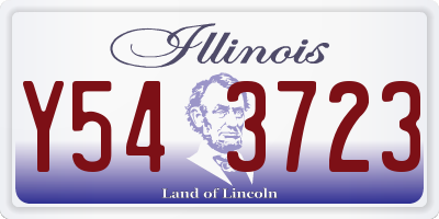 IL license plate Y543723