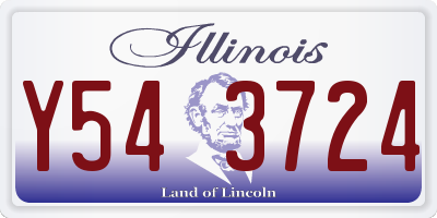 IL license plate Y543724