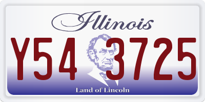 IL license plate Y543725