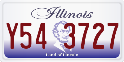 IL license plate Y543727
