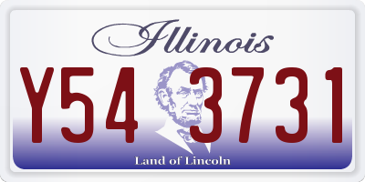 IL license plate Y543731
