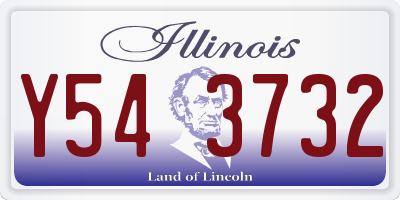 IL license plate Y543732