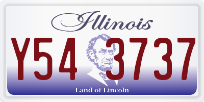 IL license plate Y543737