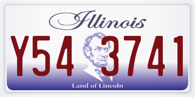 IL license plate Y543741