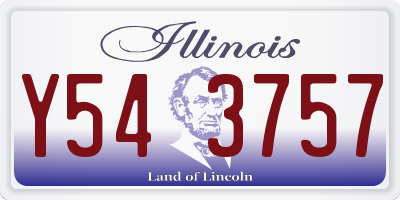 IL license plate Y543757