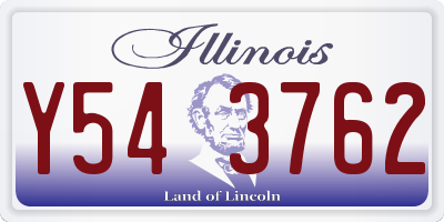 IL license plate Y543762