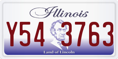 IL license plate Y543763
