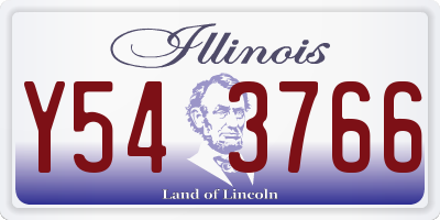 IL license plate Y543766