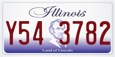 IL license plate Y543782